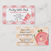 カラカスタムー鳥の海鳥裁縫 名刺 (正面/裏面)