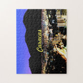 カラカス都市の夜眺め ジグソーパズル (縦)