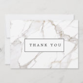 カラカッタホワイトマーブルサンキューバサント ノートカード (裏面)