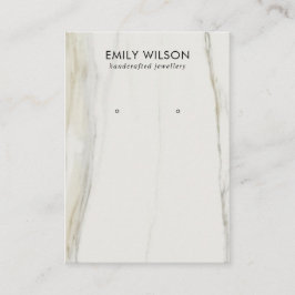 カラカッタ大理石テクスチャスタッドイヤリングディスプレイ 名刺