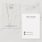 カラカッタ大理石テクスチャネックレスイヤリングディスプレイ 名刺 (正面/裏面)