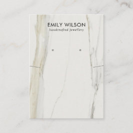 カラカッタ大理石テクスチャネックレスイヤリングディスプレイ 名刺