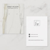 カラカッタ大理石テクスチャネックレスイヤリングディスプレイ 名刺 (正面/裏面)