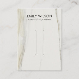 カラカッタ大理石テクスチャヘアークリップ表示カード 名刺