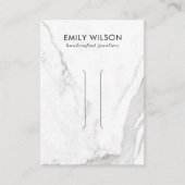 カラカッタ大理石テクスチャヘアークリップ表示カード 名刺 (正面)