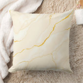 カラカッタ金ゴールド大理石抽象芸術ルクセ静脈 クッション (ブランケット)