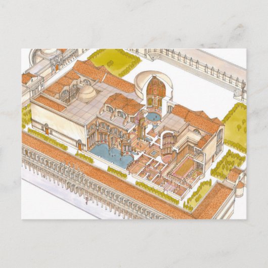 カラカラ風呂ローマ ポストカード (正面)