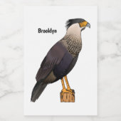 カラカラ鳥風漫画イラストレーション フードラベル (シングルラベル)