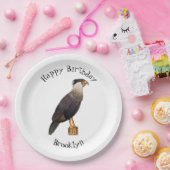 カラカラ鳥風漫画イラストレーション ペーパープレート (パーティー)