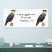 カラカラ鳥風漫画イラストレーション 横断幕 (トレードショー)