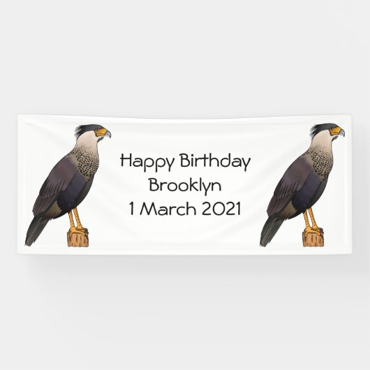 カラカラ鳥風漫画イラストレーション 横断幕 (横)