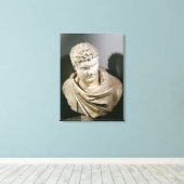 カラカラ、ローマ大理石のキュイラスバスト、212-217 AD キャンバスプリント (インサイチュ (ウッドフロア))