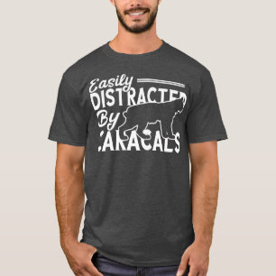 カラカルに気を散らしやすいワイルドキャットカー Tシャツ