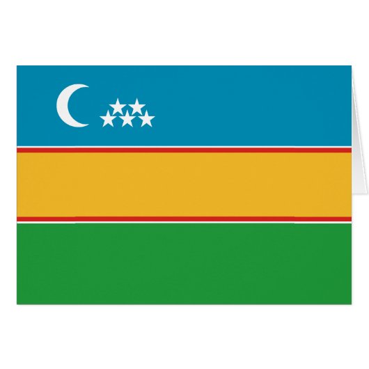 カラカルパクスタンの旗 (正面横)