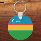 カラカルパクスタンの旗 キーホルダー (裏面)