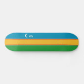 カラカルパクスタンの旗 スケートボード (横)