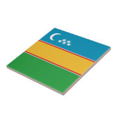 カラカルパクスタンの旗 タイル (側面)
