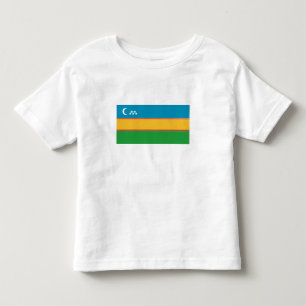 カラカルパクスタンの旗 トドラーTシャツ