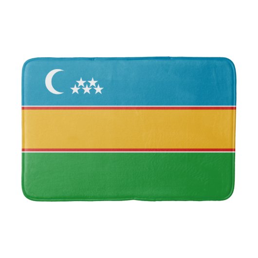 カラカルパクスタンの旗 バスマット (正面)