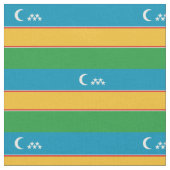 カラカルパクスタンの旗 ファブリック (クローズアップ)