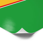 カラカルパクスタンの旗 ポスター (コーナー)