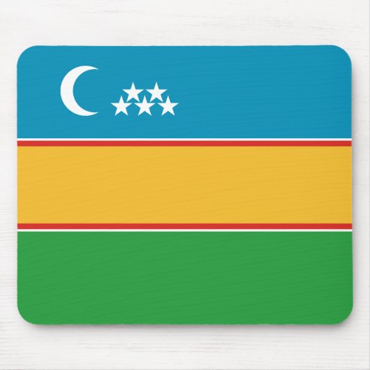 カラカルパクスタンの旗 マウスパッド (正面)