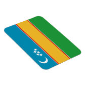 カラカルパクスタンの旗 マグネット (右側)