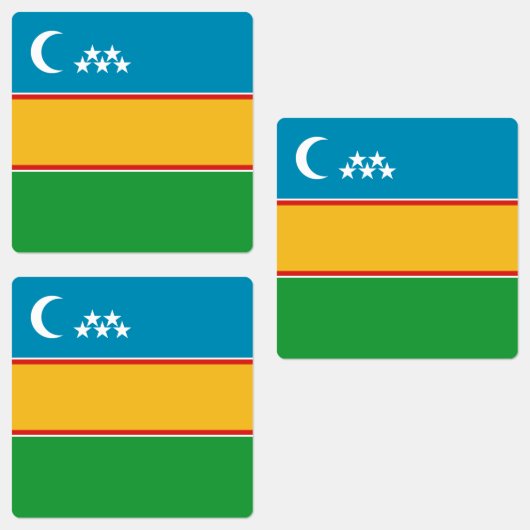 カラカルパクスタンの旗 ラベル (グループ)