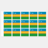 カラカルパクスタンの旗 ラベル (シート)