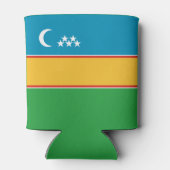 カラカルパクスタンの旗 缶クーラー (裏面)