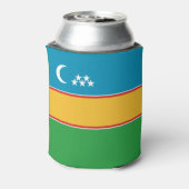カラカルパクスタンの旗 缶クーラー (缶裏面)