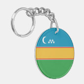 カラカルパクスタン国旗 キーホルダー (正面左)