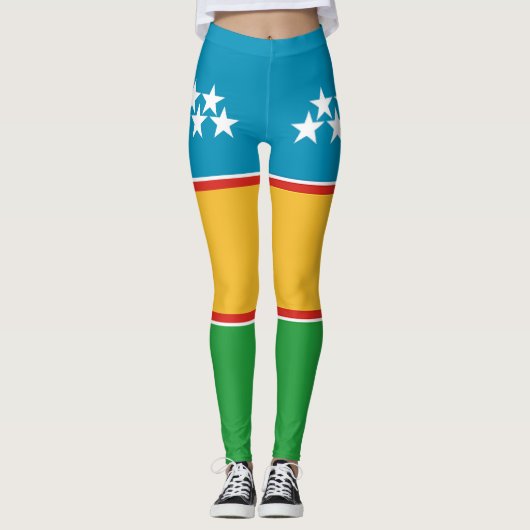 カラカルパクスタン国旗 レギンス (正面)