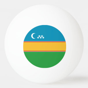 カラカルパクスタン国旗 卓球ボール