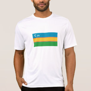 カラカルパクスタン国旗 Tシャツ