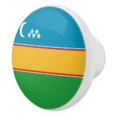 カラカルパクスタン旗 セラミックノブ (右)