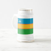 カラカルパクスタン旗 ビールジョッキ (正面左)