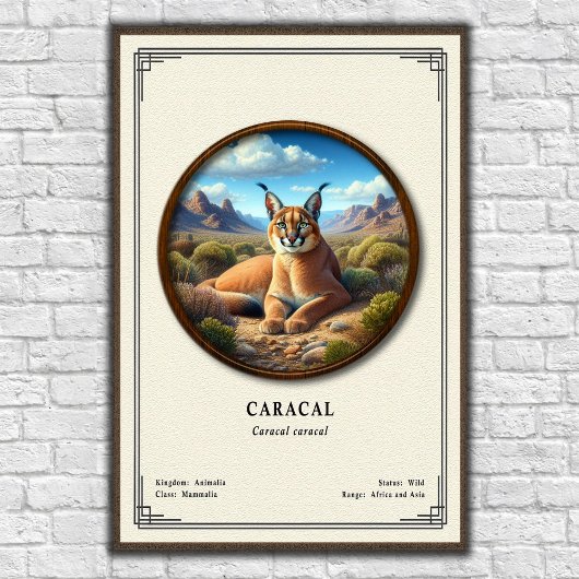 カラカル動物学シリーズ ポスター