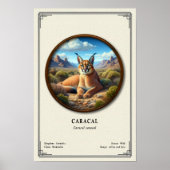 カラカル動物学シリーズ ポスター (正面)
