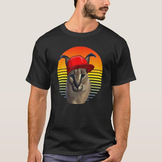 カラカル ミーム 猫 Tシャツ (正面)