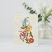 カラクサイフローラのモチーフ ポストカード (スタンド正面)