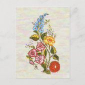 カラクサイフローラのモチーフ ポストカード (正面)