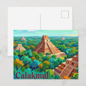 カラクムル メキシコ ポストカード (正面/裏面)