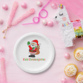 カラクリスゴーゲンナギリシャのクリスマスサンタ ペーパープレート (パーティー)