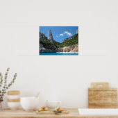 カラゴロリッツェビーチサルデーニャのポスター ポスター (キッチン)