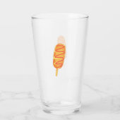 カラシとケチャップの付いたコーン犬 タンブラーグラス (裏面)