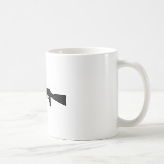 カラシニコフ自動小銃のシルエット コーヒーマグカップ