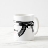 カラシニコフ自動小銃のマグ コーヒーマグカップ (正面右)