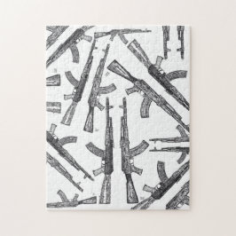 カラシニコフ自動小銃の火器のパズル ジグソーパズル