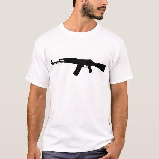 カラシニコフ自動小銃の突撃銃のカラシニコフ Tシャツ (正面)